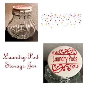 Laundry Pod Storage Jar, Safe Storage Laundry Jar, Laundry Storage Jar